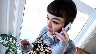 Filthy brunette whores sharing toys and big cock