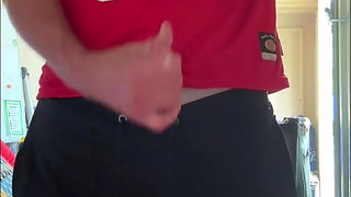 JockDad87 Shoots a Load in the Equipment Closet