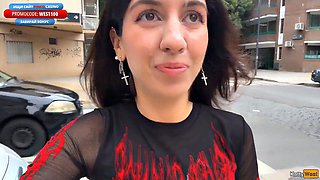 Katty West Craves Facial Cumshot Before Strutting Public Streets Bursting with Thick Cum Coverage Stunning