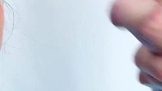 Pig Tails Cum Slut Teen Holly Dee Blows Four Hung Studs in Hot Bukkake Session