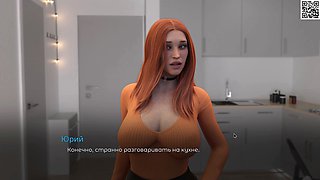 Milf teacher gets involved in steamy visual novel and hardcore gaming action