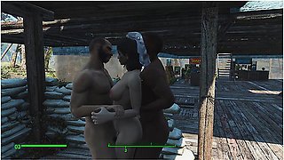 Threesome Sex With The Bride. The Bride Cheats In The Fallout Game Porno Game, Adult Mods