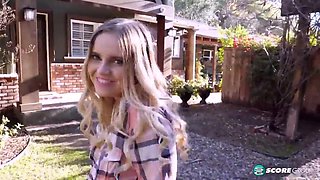 Big Tits BBW Codi Vore Kitchen Handjob Cumshot