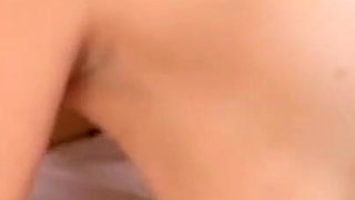 He Is Lying by the Pool When She Sits on His Cock