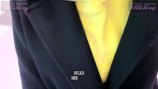 Real risky sex in man's toilet - agent pickup student in Walmart