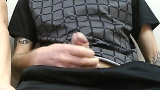 In the office, jerks off my cock and helps me finish #5