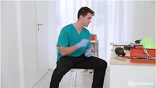 Nurses Have Anal Threesome And Creampie In The Break Room Part 1 With Athena Fleurs, Jimmy Bud And Eden Ivy