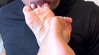 Ex Turns Boyfriend Into Loser Foot Slave - Sweaty Feet, Flip Flops & Soft Cock Humiliation