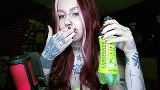 Alternative redhead drinking and burping