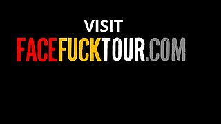 Big Tits Latina Slut Gets Gagging Deepthroat