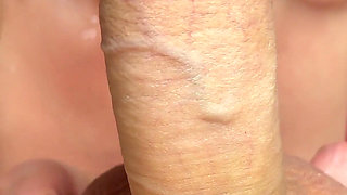Juicy Red Lips POV Blowjob Close up - Tasty Cum in Mouth Slow Motion