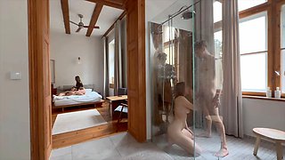 She Didn't Mind to Join Them! - Amateur Group Fuck
