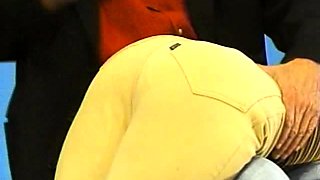 Two old mans fuck young blonde teen