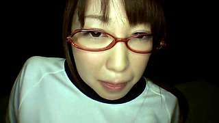Extreme close up of Japanese teen masturbating Uncensored