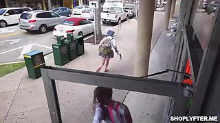 Ebony teen thief Daya Knight gets a hot fuck by Pervz: Blowjob, Doggy  Hardcore Porn