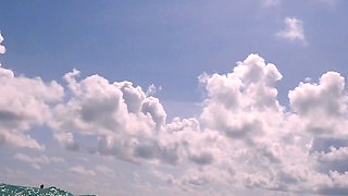 POV Public Blowjob with Skinny Blonde Teen on Sarasota