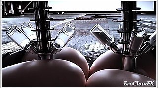Nier Automata 2b & A2 Fucked By Dildo Machine And Covered In Cum