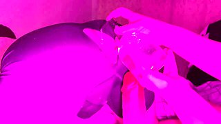 Huge fake dildo wreaks havoc on the guy's ass