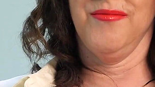 Huge Breasted BBW MILF Secretary Carol Brown Is Horny at Work and Starts Masturbating