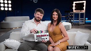 Wifey Watches as Horny Wife Sienna Rae Gets Double Penetrated in Front of Husband