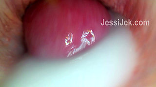 A Big Creampie Inside Me. the Cum Spilling Out of My Pussy-the Moment of Fertilization. Jessijek