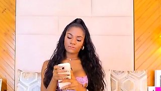 Hot Black Maid Does Some Webcam Black and Ebony