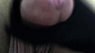 Indian wife uses hand gloves to masturbate husband and gets fucked in missionary, Shaved Indian pussy with shaved Husband