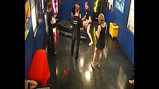 Slut Gets Face and Tits Covered in Cum During Ggg Live Gangbang
