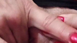 Watch My Clever Fingers with Red Nail Polish