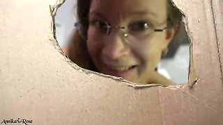 Annika Bond's Dirty Glory Hole Mouth Action - Hot MILF Solo Fetish