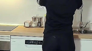 Perfect Ass Latina Caught Inside the House