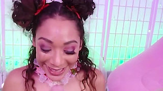 Sweet Latina Girl Sarah Lace Giving Best Sloppy Deepthroat