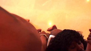 Hot interracial foursome. They change their partners along the way