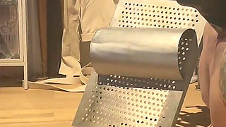 Handing Out Face Slaps to a Slave Who Cant See Them Coming