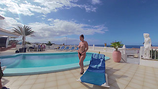 Backstage Lady Lyne in Tenerife at the Pool