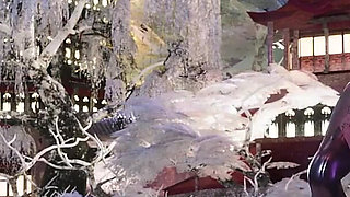 [mmd] Yolandel & Rita Chocolate Cream Double Striptease Black Silk Pantyhose Big Nipple Nipple Milk Chain Red Sole High Heels