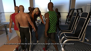 My Hotwife - Gameplay - Roleplay - Gym - Deepthroat and Bukkake