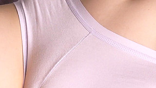 White Panties and Stockings Big Camel Toe Tease
