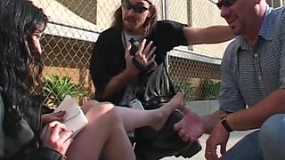 Seductive Foot Fetish Play with Blonde and Brunette Babes