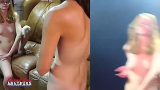 Horny Brunette Jamie Litton Shares Wet Sex Toy With Blonde Cutie Piper - Fingering & Dildo Fun!