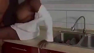 Boss Fuck Chef Pussy Hard Without Lube Untop Kitchen Cabinets