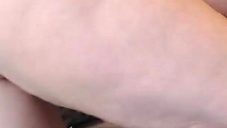 Blue PVC dress boots bbc dildo intense anal orgasm