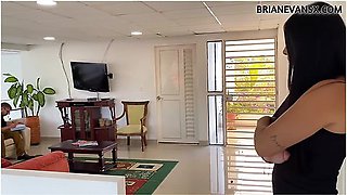 Salome Gil Likes To Suck Cock And Rides With Her Big Ass On Brian Evansx Nerd