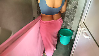 Stepsister's Shower Surprise Turns Hot, Stepbrother Records It and Fucks Her Viral Xvideo