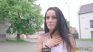 Erik Everhard Pounds Lexi Dona in Outdoor POV