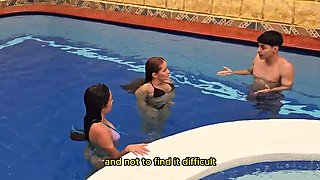 Stepmom And I Share A Hot Anal Threesome With Our Swimming Instructor