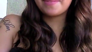 18 years old asian teen Kat Dior POV swallow blowjob