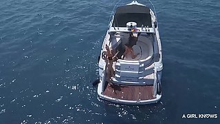 Marilyn's Wild Lesbian Threesome Sparks Wild Yacht Passion