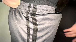 She Grabs a Stranger's Dick