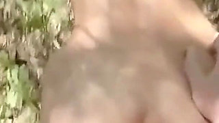 Outdoor Blowjob, Petite Asian Stepsis Deepthroat in Nature!